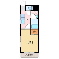 飛鳥ハイツの物件間取画像